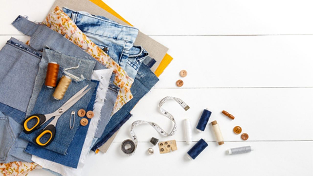 Upcycled fashion DIY turning old flannel shirt into trendy crop top